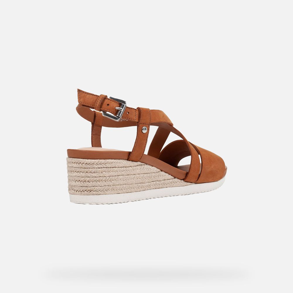 Sandalias Geox Senhora Marrom - Ischia Corda - TDOGL8607